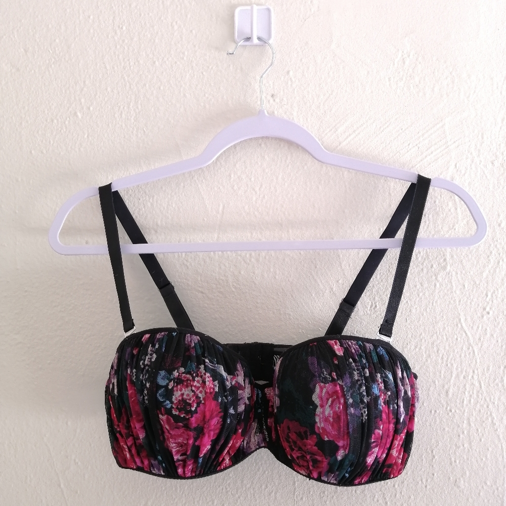H&M Floral Ruffled Bra 36D